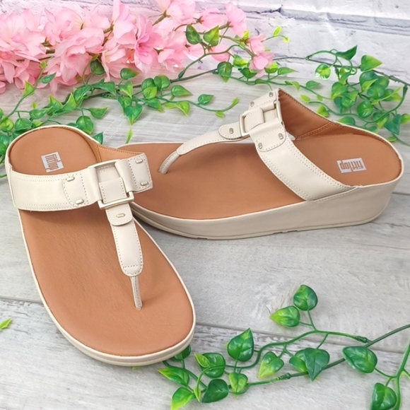 FitFlop Flitta Leather Stud Buckle NWOB - Picture 1 of 8